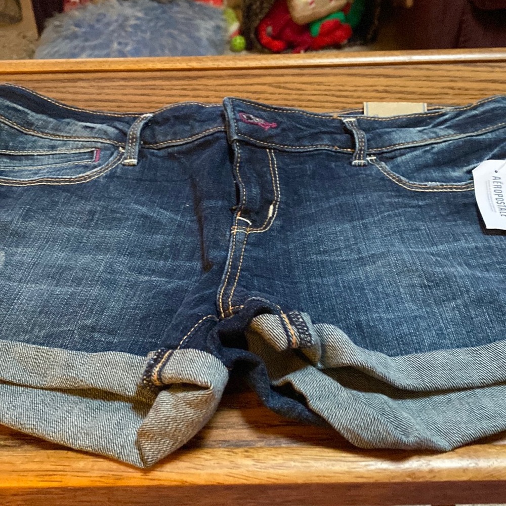 Aeropostale Blue Jean Shorts with Classic Fade